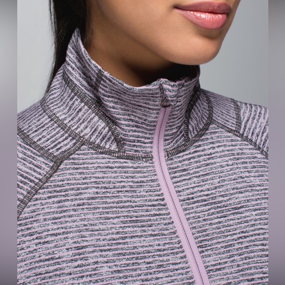 Lululemon Face Your Peace Pink and Gray Running Pullover Size 8 - Picture 3 of 11